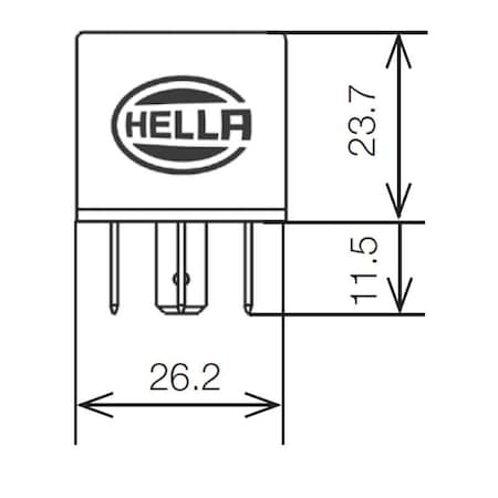 Hella Relay 12V 20/40A Spd, 933332291 933332291